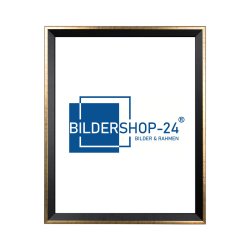Bilderrahmen PRIO 13 X 18 cm Schwarz Goldglanz Antik Rahmen unsere "Glanzlichter" Kollektion