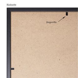 Kunstdruck Poster Bild Druck Motiv: "Buchstabe Z Marmor Brombeere" 60x80cm mit Bilderrahmen ("NEO") Weiß Grau Antik
