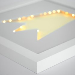 3D LED Leuchtrahmen "RahmBig" mit Krone Motiv