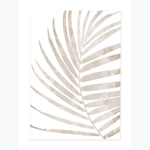 Palmenblatt beige 70x100 cm