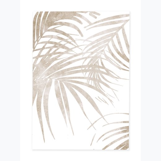Palmenblatt beige 1 70x100 cm