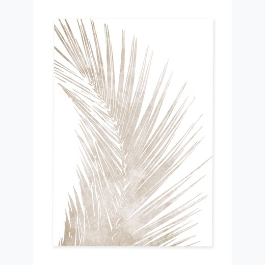 Palmenblatt beige 2 70x100 cm