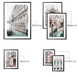 Bilderset 6x Kunstdrucke mit oder ohne Bilderrahmen "Neo" Städte Set 1