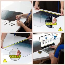 Puzzlerahmen Milano Aluminiumrahmen für Puzzle ca. 300-5000 Teile verschiedene Farben