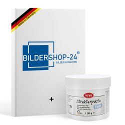 Bespannte Keilrahmen (unbedruckt) mit Strukturpaste