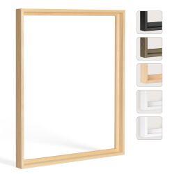 Schattenfugenrahmen HAMBURG 20x20cm Natur (unbehandelt)