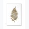 Goldenes Palmenblatt als Kunstdruck 70x100cm