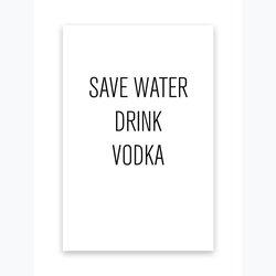 SAVE WATER DRINK VODKA