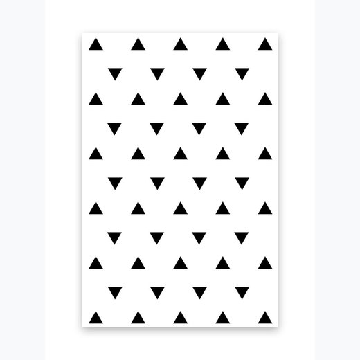 Schwarze Dreiecke 2 als Kunstdruck 21x30cm